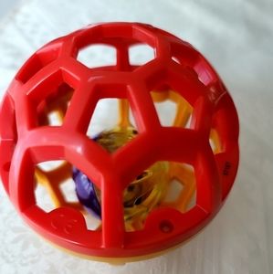 Little Hero Red and Yellow Rattle Ball for Babies